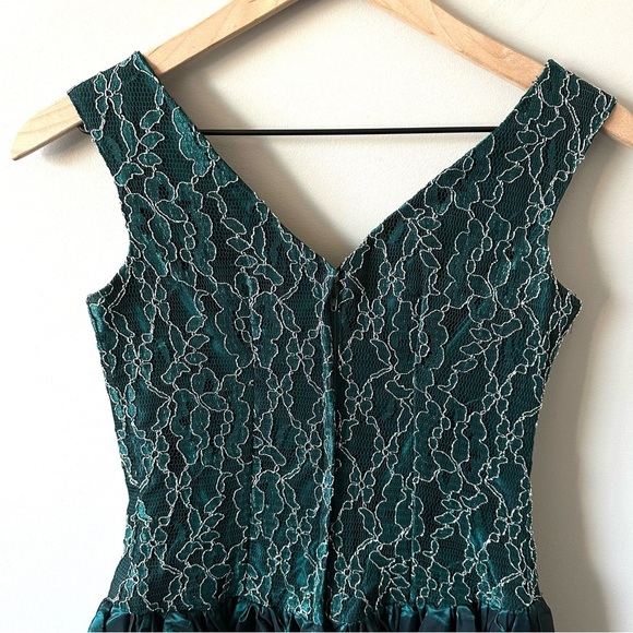 Vtg Flirtations by Alfred Angelo Sz 5/6 80s Party Dress  Homecoming Prom Formal - Picture 12 of 16